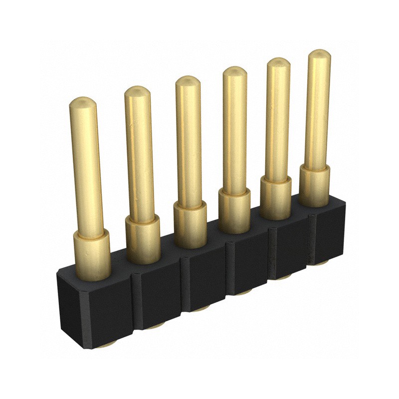 1 pcs : 812-22-006-30-002101 - CONN SPRING PISTON 6POS SMD