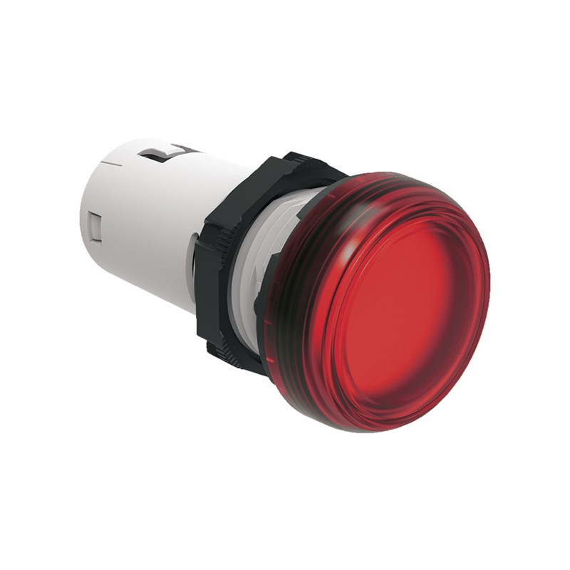1 pcs - Lovato, LPML, Panel Mount Red LED Pilot Light, 22mm Cutout, IP66, IP67, IP69K, Round, 380-415V