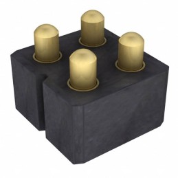 1 pcs : 813-SS-004-30-678101-CLIP - CONN SPRING PISTON 4POS SMD, HIG