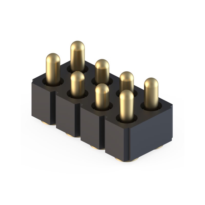 1 pcs : 813-22-008-30-022101 - FMLB SPRING-LOADED CONN, SMT DOU