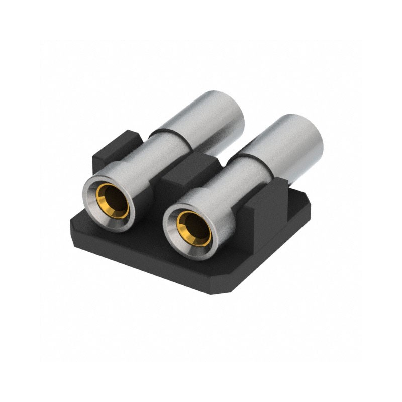 1 pcs : 835-43-002-40-030001 - CONN RCPT 2POS 0.1 GOLD SMD R/A