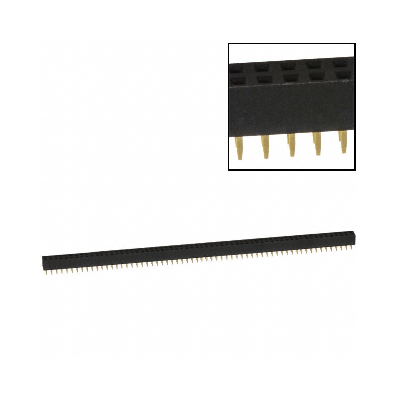 1 pcs : NPPN402AFCN-RC - CONN HDR 80POS 0.079 GOLD PCB