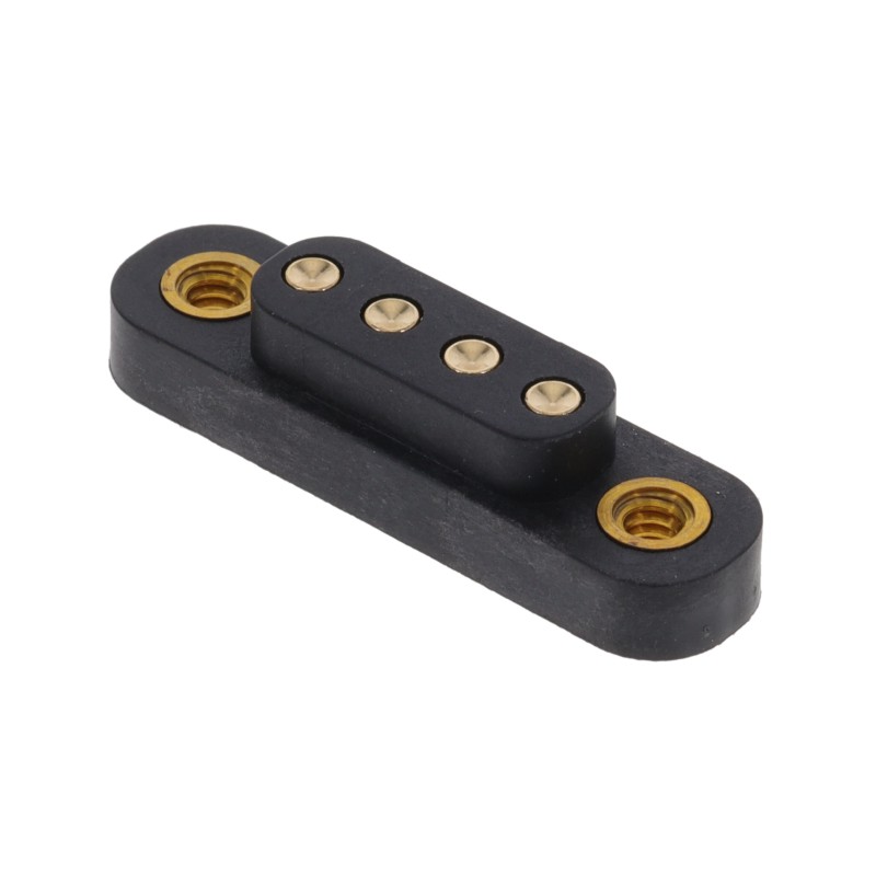 1 pcs : 858-10-004-30-012000 - CONN SPRING TARGET 4POS SMD