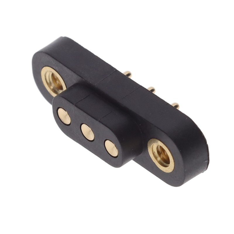 1 pcs : 858-10-003-10-012000 - CONN SPRING TARGET 3POS PCB