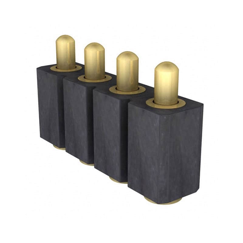 1 pcs : 811-SS-004-30-680101-CLIP - CONN SPRING PISTON 4POS SMD, HIG