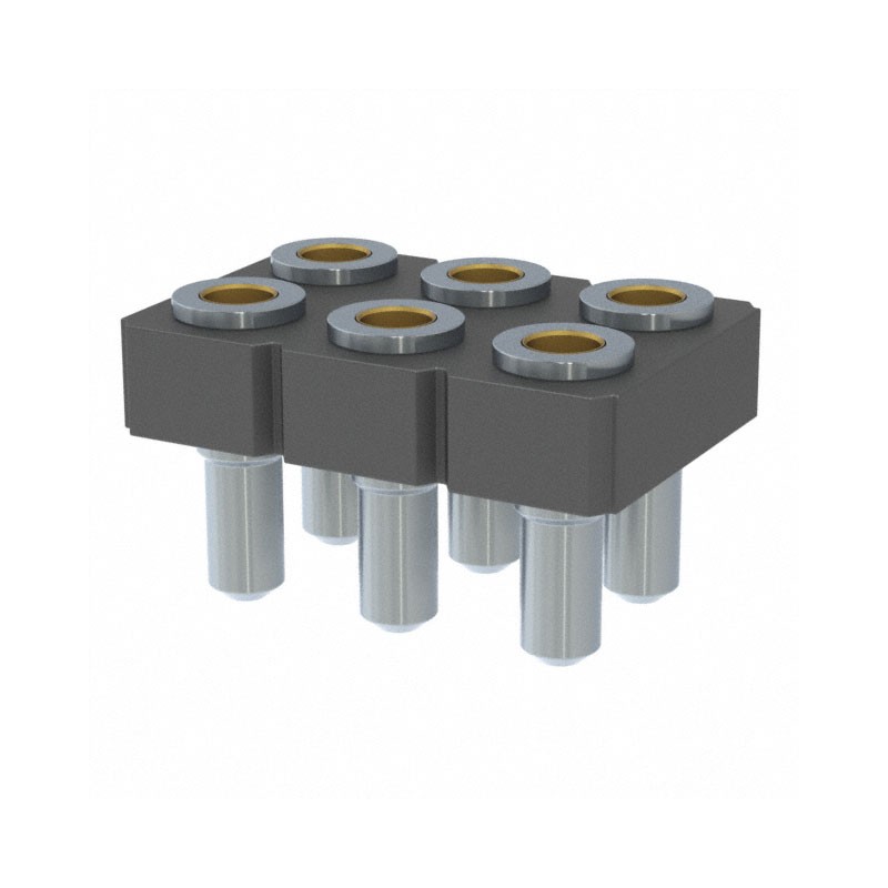 1 pcs : 415-47-206-41-004000 - CONN SOCKET 6POS 0.1 GOLD PCB