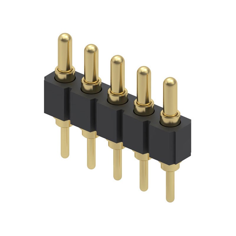 1 pcs : 825-22-005-10-001101 - CONN SPRING PISTON 5POS PCB