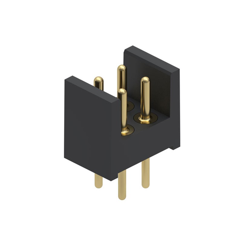 1 pcs : 802-10-004-10-052000 - CONN HEADER VERT 4POS 2.54MM