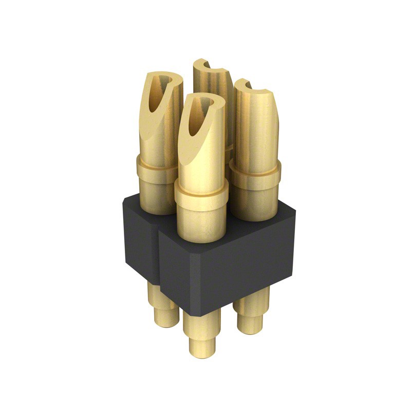 1 pcs : 826-22-004-00-001000 - CONN SPRING PISTON 4POS SLD PCB