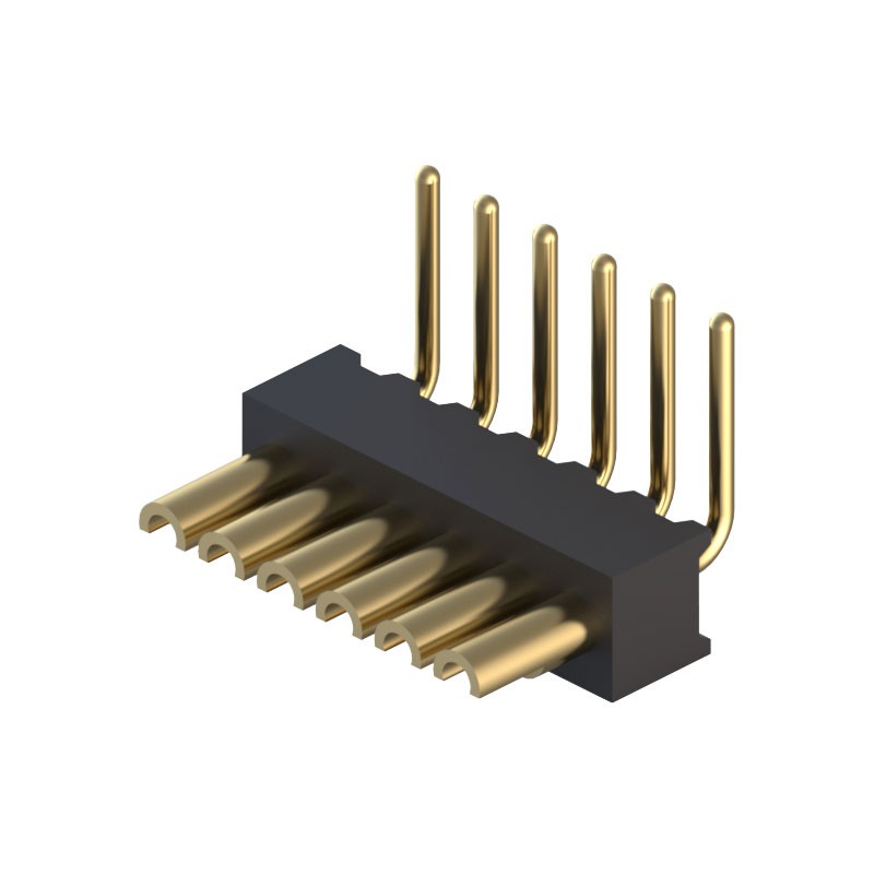 1 pcs : 850-10-006-20-003000 - CONN HDR STRIP SOLDER 6POS GOLD