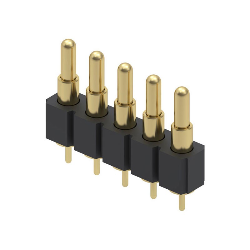 1 pcs : 816-22-005-10-003101 - CONN SPRING PISTON 5POS PCB