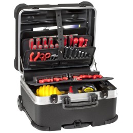 1 pcs - GT Line Plastic Tool Case, with 2 Wheels, 470 x 320 x 390mm
