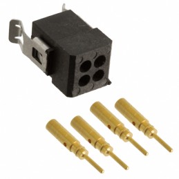 1 pcs : M80-8130405 - CONN HEADER 4P CRIMP 22AWG GOLD