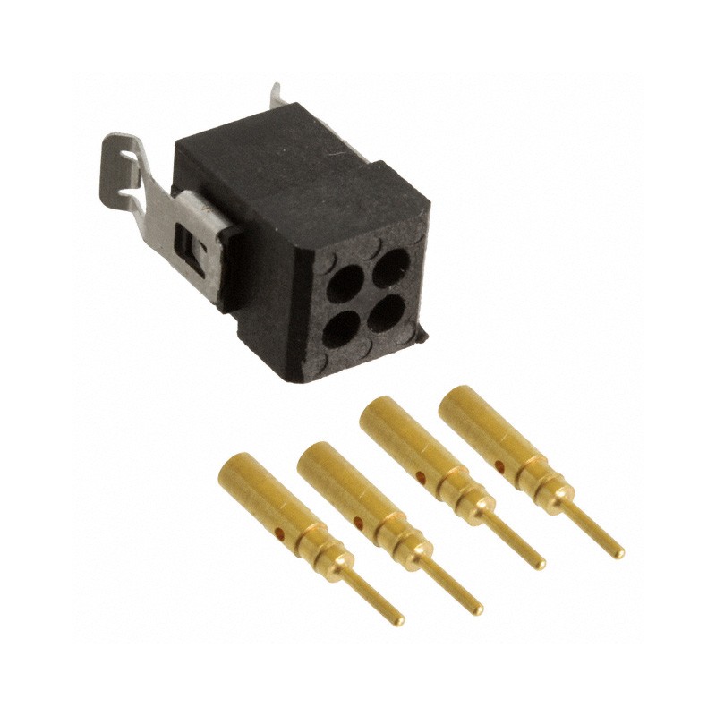 1 pcs : M80-8130405 - CONN HEADER 4P CRIMP 22AWG GOLD