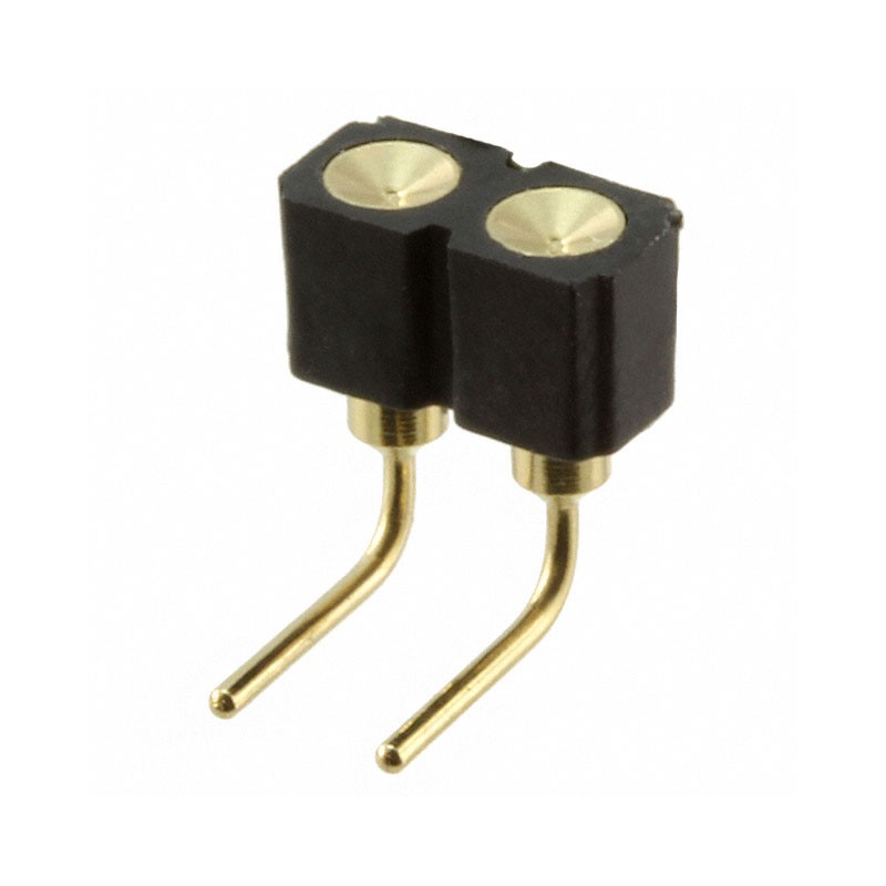 1 pcs : 399-10-102-10-007000 - CONN SPRING TARGET 2POS R/A PCB