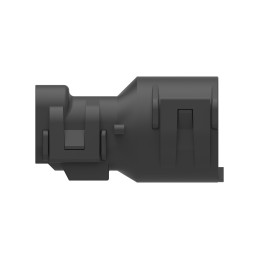 1 pcs : 1011-273-0205 - BKSHL, 2P, BLK, PLG, ST, NW 7.5/