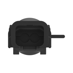 1 pcs : 1011-273-0205 - BKSHL, 2P, BLK, PLG, ST, NW 7.5/