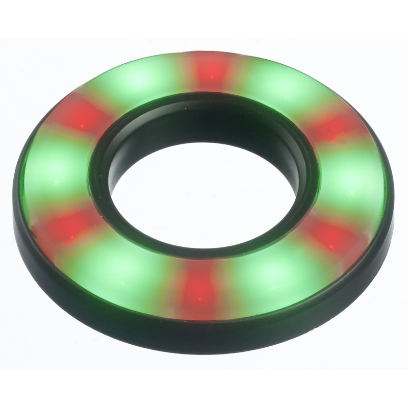 1 pcs - APEM Green, Red Panel Mount Indicator, 12 - 24V dc, 16.1mm Mounting Hole Size, Lead Wires Termination, IP67