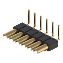 1 pcs : 830-10-006-20-005000 - CONN HDR STRIP SOLDER 6POS GOLD