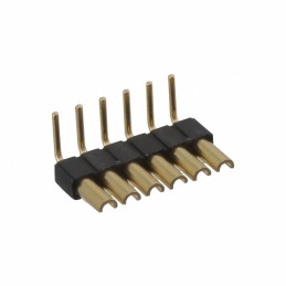 1 pcs : 830-10-006-20-005000 - CONN HDR STRIP SOLDER 6POS GOLD