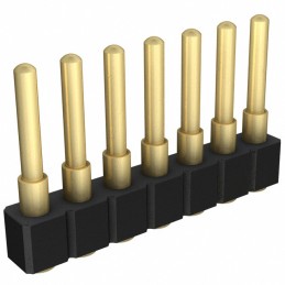 1 pcs : 812-22-007-30-002101 - CONN SPRING PISTON 7POS SMD