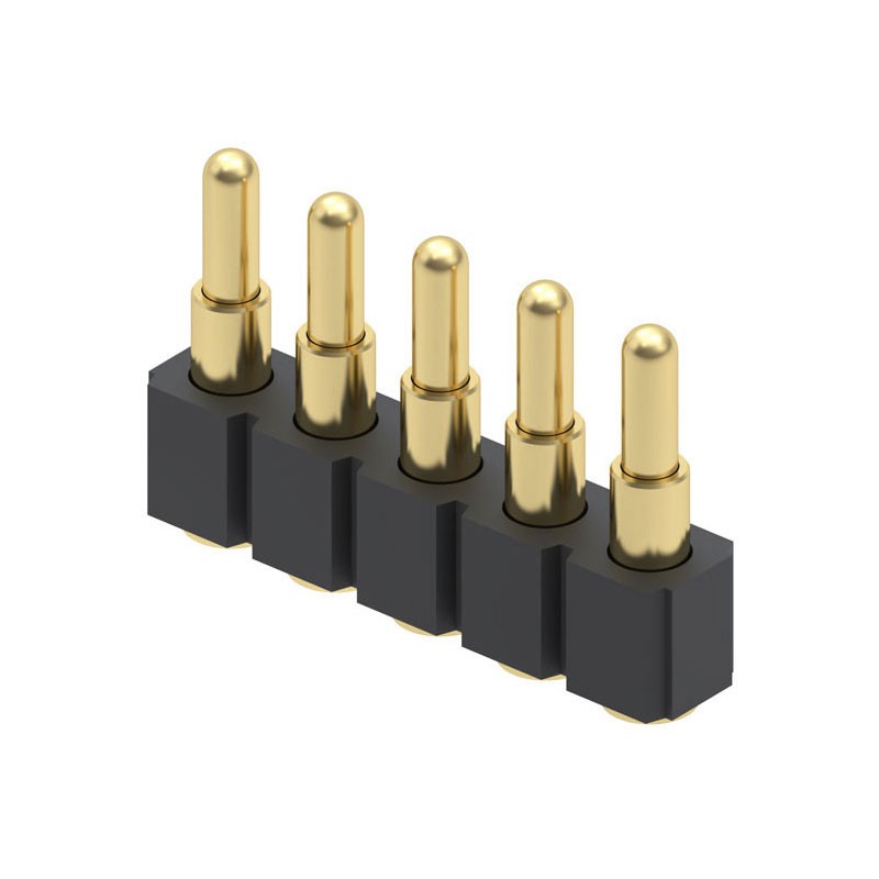 1 pcs : 812-22-005-30-003101 - CONN SPRING PISTON 5POS SMD