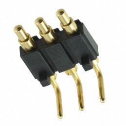 1 pcs : 829-22-003-20-001101 - CONN SPRING PISTON 3POS R/A PCB