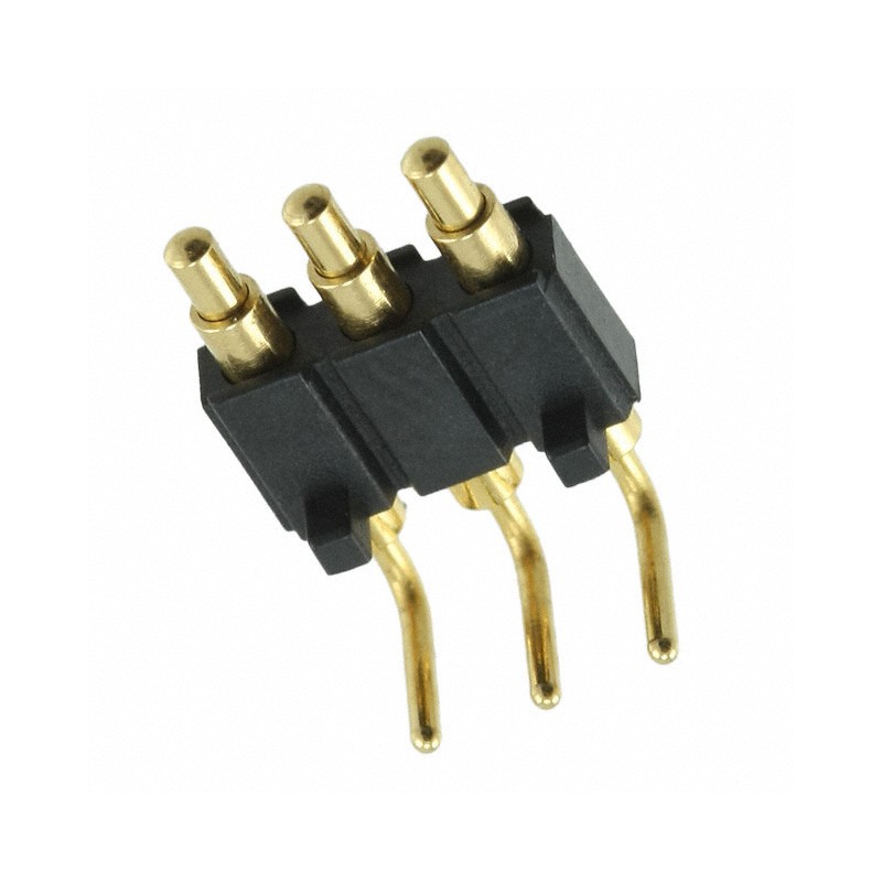 1 pcs : 829-22-003-20-001101 - CONN SPRING PISTON 3POS R/A PCB