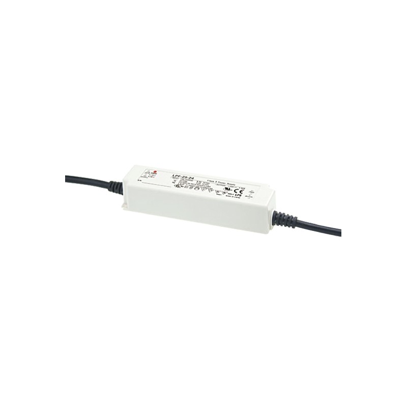 1 pcs - MEAN WELL LED Driver, 23.1 - 42V Output, 25.2W Output, 600mA Output, Constant Voltage