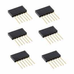 1 pcs : 920-0085-01 - CONN HDR 6POS 0.1 GOLD PCB 6PC