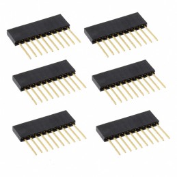 1 pcs : 920-0087-01 - CONN HDR 10POS 0.1 GOLD PCB 6PC