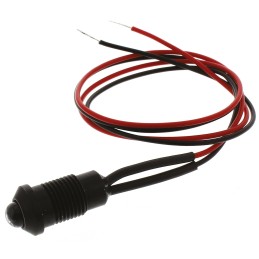 1 pcs - Oxley Red Panel Mount Indicator, 8mm Mounting Hole Size, Lead Wires Termination, IP67