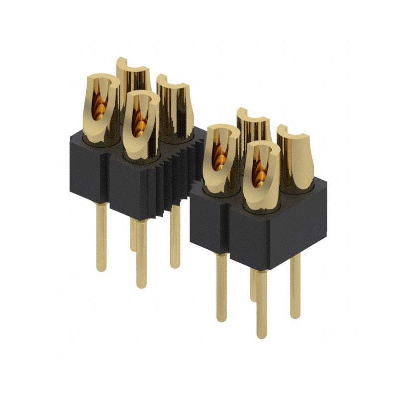 1 pcs : 480-10-210-00-002000 - CONN HDR STRIP SOLDER 10POS GOLD