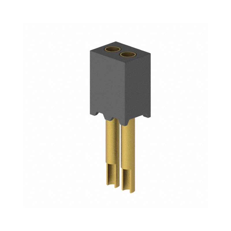 1 pcs : 851-13-002-10-003000 - CONN RCPT 2POS 0.05 GOLD PCB