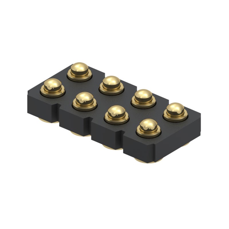 1 pcs : 817-22-008-30-001101 - CONN SPRING PISTON 8POS SMD