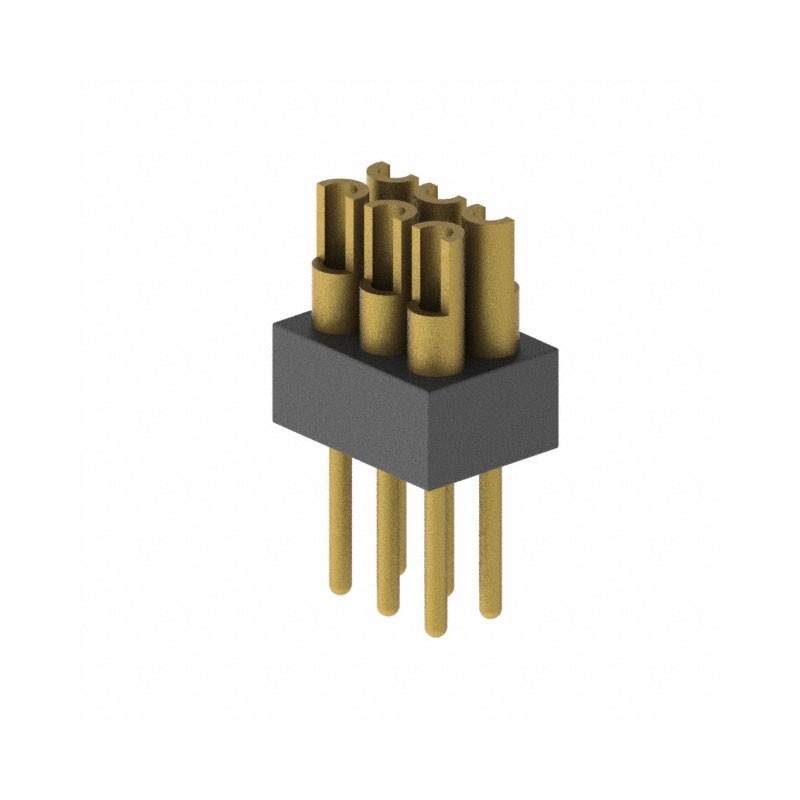 1 pcs : 852-10-006-10-003000 - CONN HEADER VERT 6POS 1.27MM