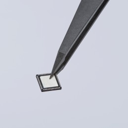 1 pcs - Knipex 115 mm, Plastic, Smooth, ESD Tweezer