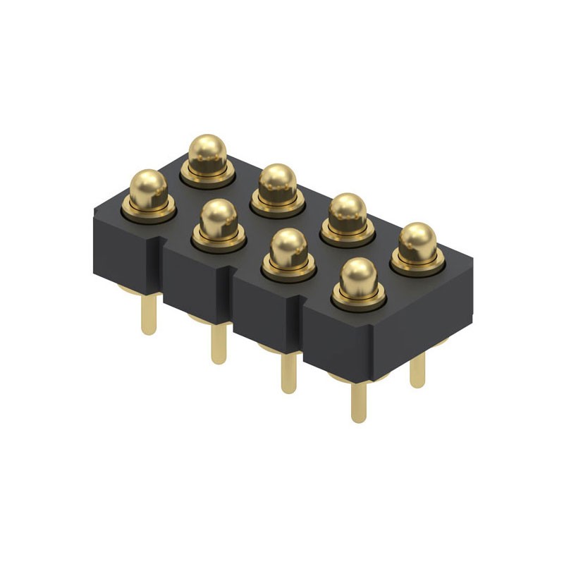 1 pcs : 823-22-008-10-000101 - CONN SPRING PISTON 8POS PCB