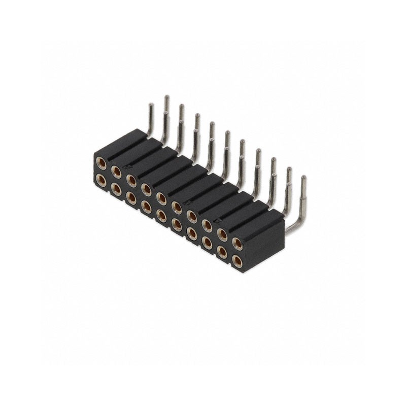 1 pcs : 803-47-020-20-001000 - CONN RCPT 20POS 0.1 GOLD PCB R/A