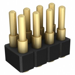 1 pcs : 814-22-008-30-000101 - CONN SPRING PISTON 8POS SMD