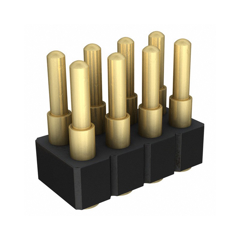 1 pcs : 814-22-008-30-000101 - CONN SPRING PISTON 8POS SMD