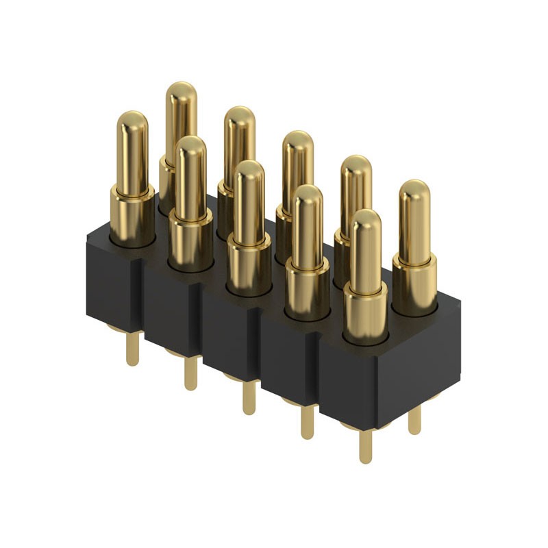 1 pcs : 818-22-010-10-003101 - CONN SPRING PISTON 10POS PCB