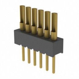 1 pcs : 850-10-006-10-003000 - CONN HEADER VERT 6POS 1.27MM