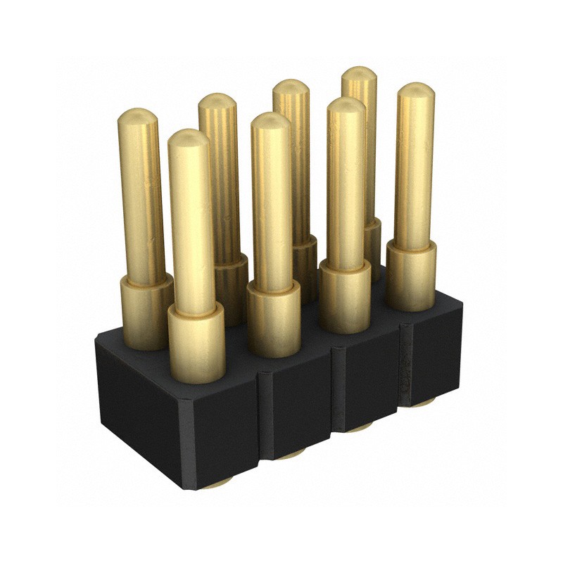 1 pcs : 814-22-008-30-002101 - CONN SPRING PISTON 8POS SMD