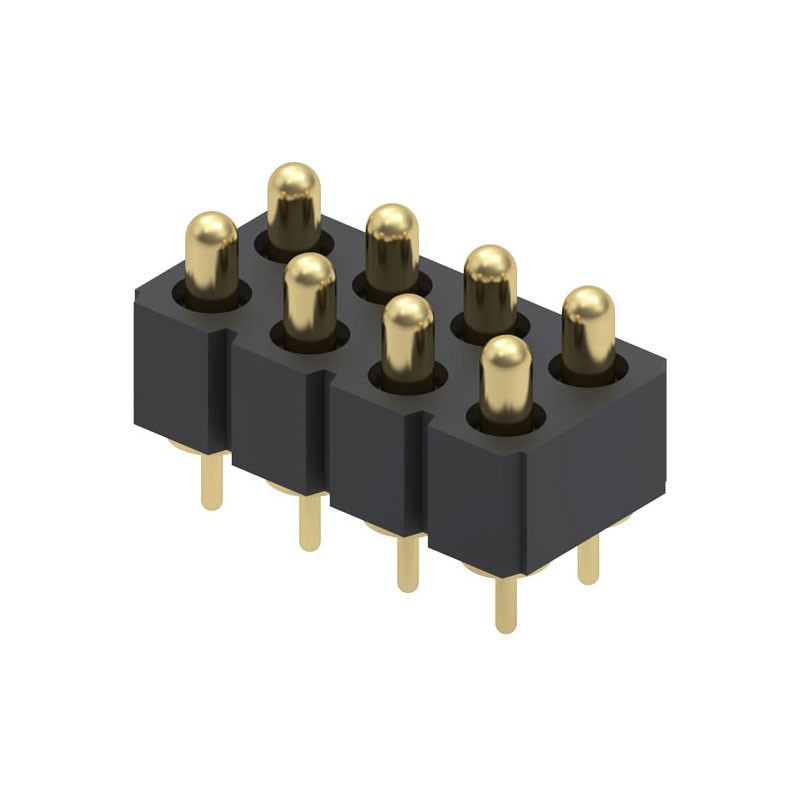 1 pcs : 823-22-008-10-002101 - CONN SPRING PISTON 8POS PCB