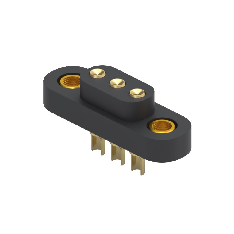 1 pcs : 868-10-003-00-012000 - CONN SPRING TARGET 3POS SLD PCB
