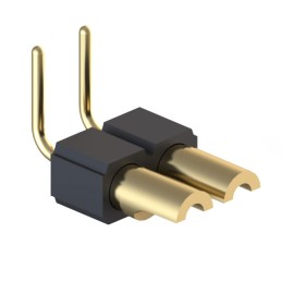 1 pcs : 380-10-102-10-003000 - CONN HDR STRIP SOLDER 2POS GOLD