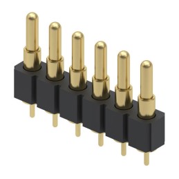 1 pcs : 816-22-006-10-004101 - CONN SPRING PISTON 6POS PCB