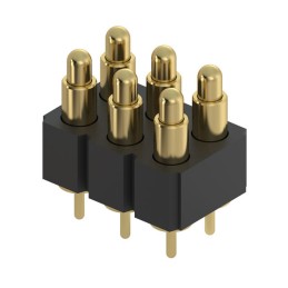 1 pcs : 818-22-006-10-000101 - CONN SPRING PISTON 6POS PCB