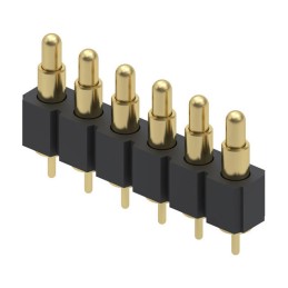 1 pcs : 816-22-006-10-001101 - CONN SPRING PISTON 6POS PCB